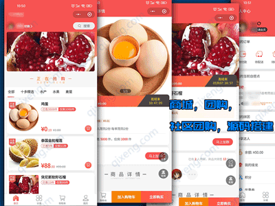 商城系统，团购，社区系统，源码搭建